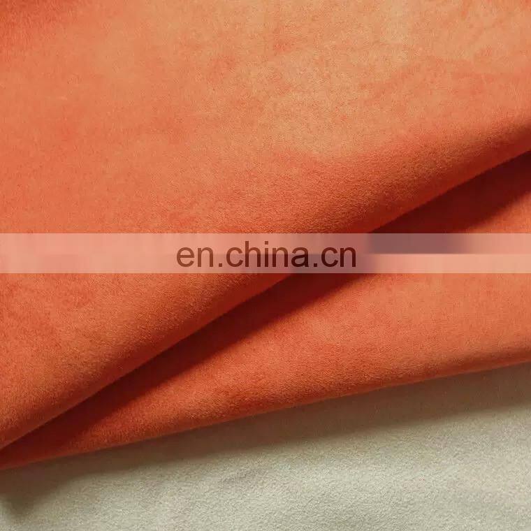 100% polyester woven suede cover fabric for sofa home textile