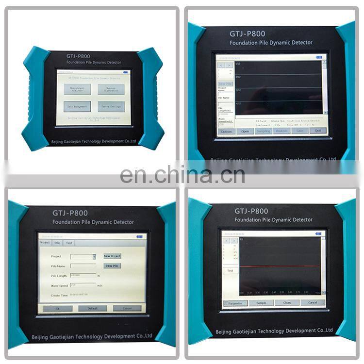 P800 pile sonic integrity equipment low strain impact test