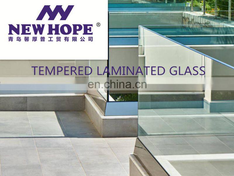 safety laminated balustrade glass 8mm thick building tempered laminated glass