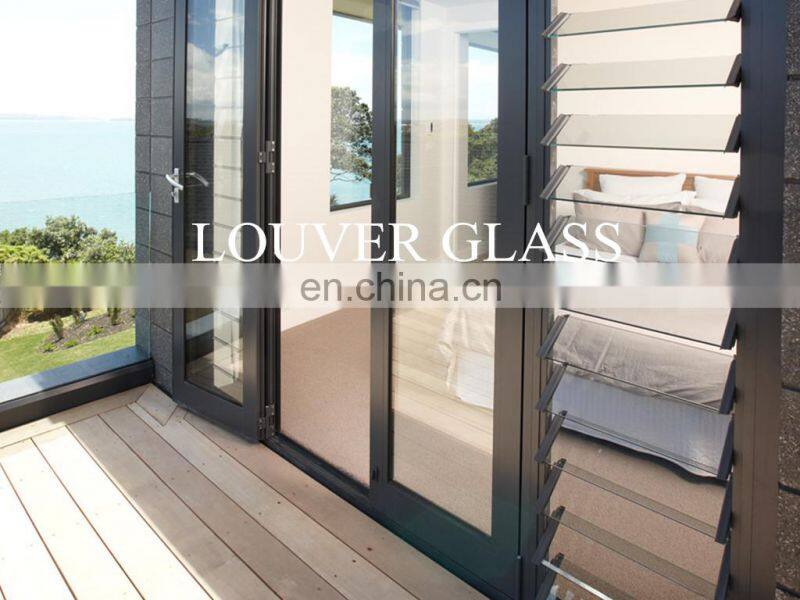 China factory seller price frosted glass low iron jalousie glass for windows
