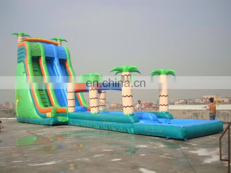 Commercial big water slides for sale , Large inflatable water slide for adult , Inflatable slides