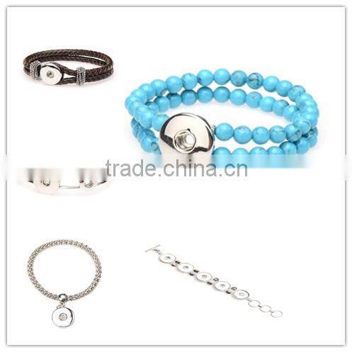 wholesale snap button jewelry 2015 fashion native american fancy bracelets for diy button on top