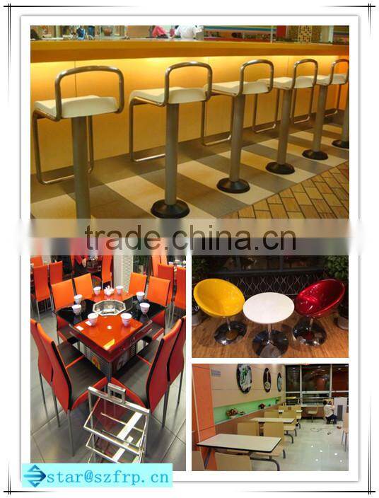 Fiberglass restaurant chairs