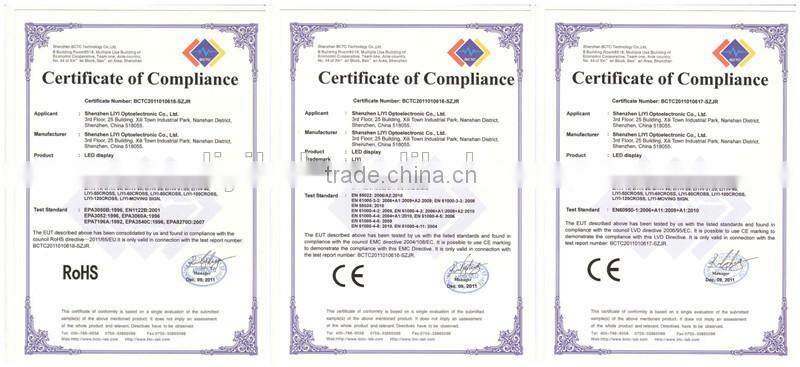 LIYI led light glasses high brightness double sided outdoor led sign