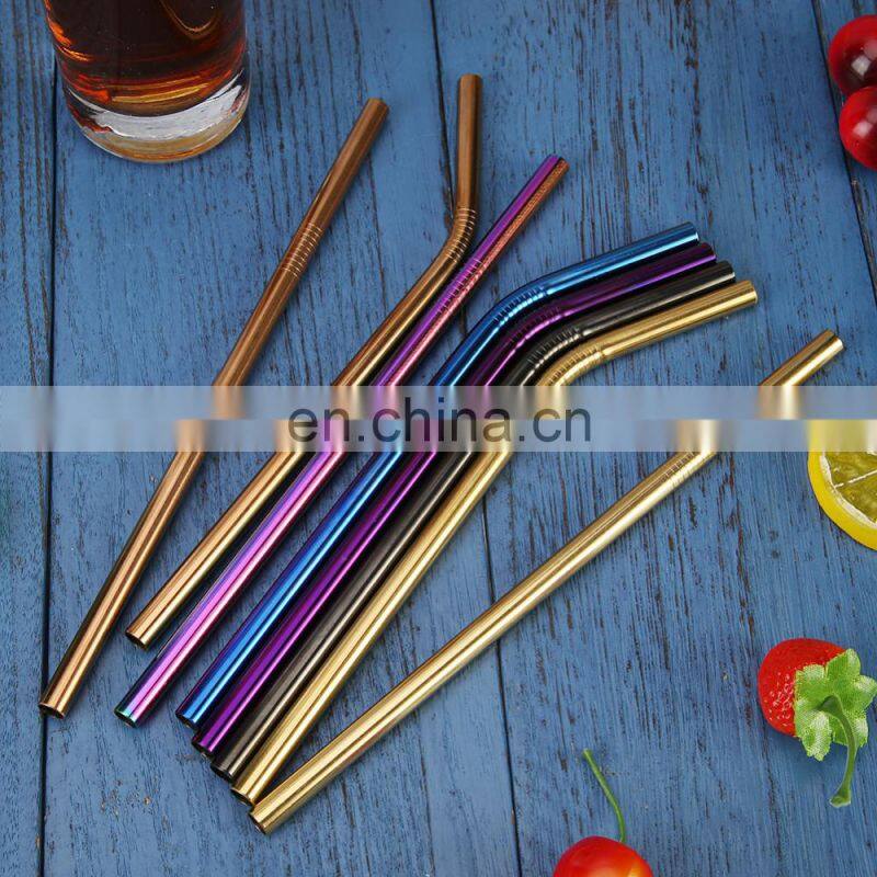 Metal Stainless Steel Drinking Straw Reusable 304 Stainless Steel Straw