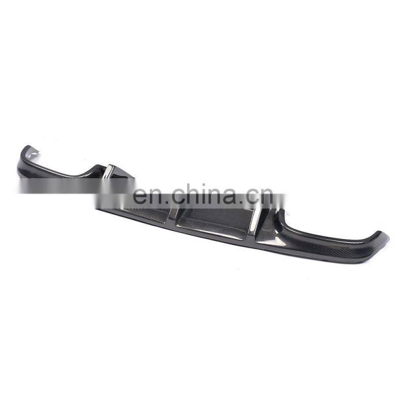 TMS Style Carbon Fiber W204 C63 Auto Rear Bumper Lip for M ercedes B enz 2012Up