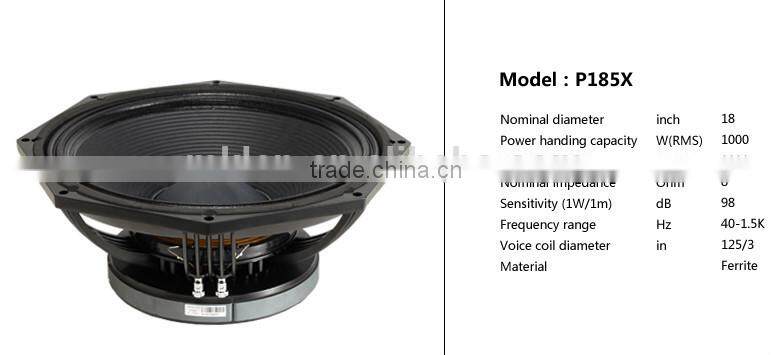 WSX-181 18" subwoofer speaker box