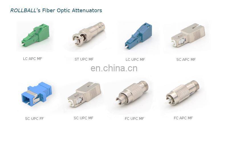 ST/UPC Singlemode Fixed Fiber Optic Attenuator