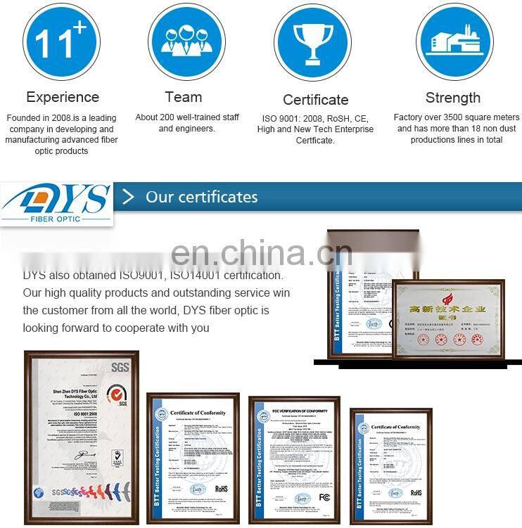 8 12 24 cores single mode Multimode fiber optic cable MTP MPO connector