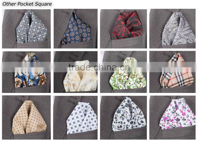 Dark Blue Checked Custom Pocket Square, Manufactoring Hankercheif,