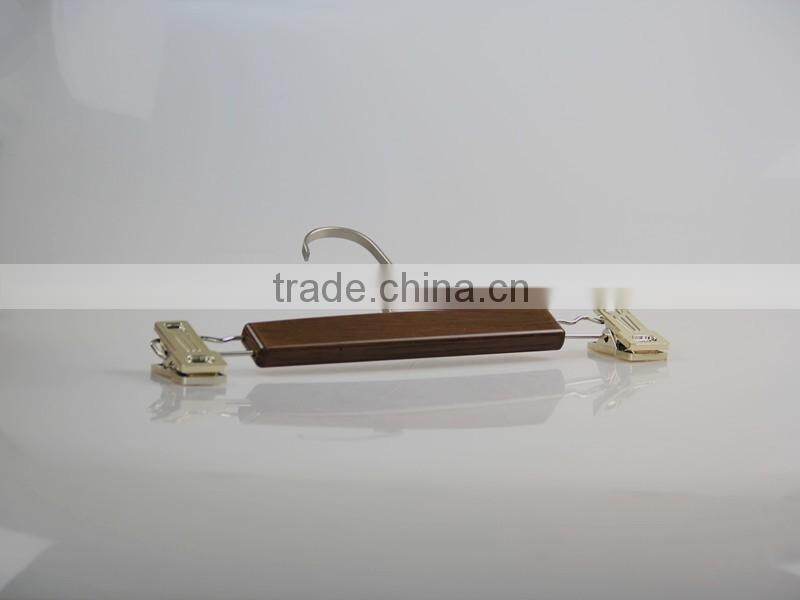 luxury brown matches wooden hanger with notch for wholesale