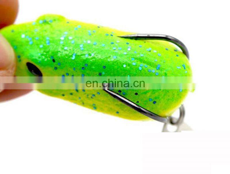 Amazon 4.5cm 7g PVC Box Packaging Frog Lure With Spoon Snakehead Killer cebo de pesca
