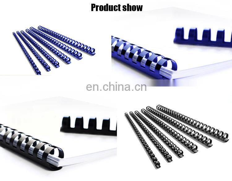NO MOQ 21 ring spiral plastic book binder rings manufacturer binding comb