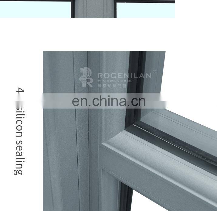 High Quality Large Thermal Break FrameTwo Panel Aluminum Frame Casement Window