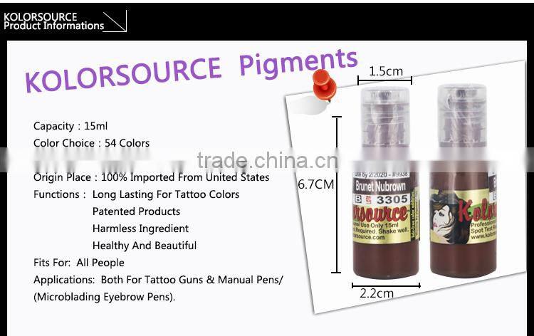 Kolorsource Health Cosmetic Pigments Semi Paste Ink For Permanent Makeup