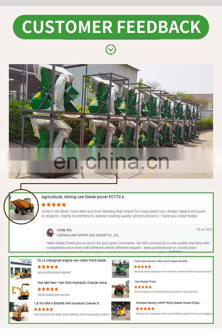 Professional pto Hydraulic Feeding BX92R Garden Leaf Mulcher Shredder Mulching Chipping branches wood chipper