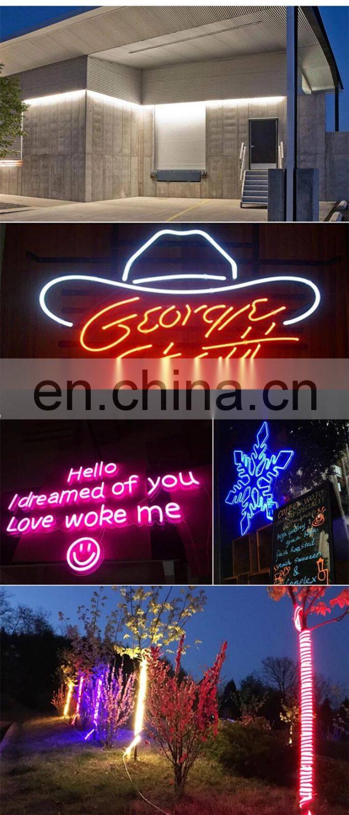 DC12V DC24V 6MM 8MM 16MM Side Top Silicon LED Strip Neon Light