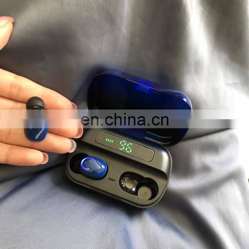 Q61C 5.1 tws mobile headphones wireless earbuds earphone waterproof headset with LED power display