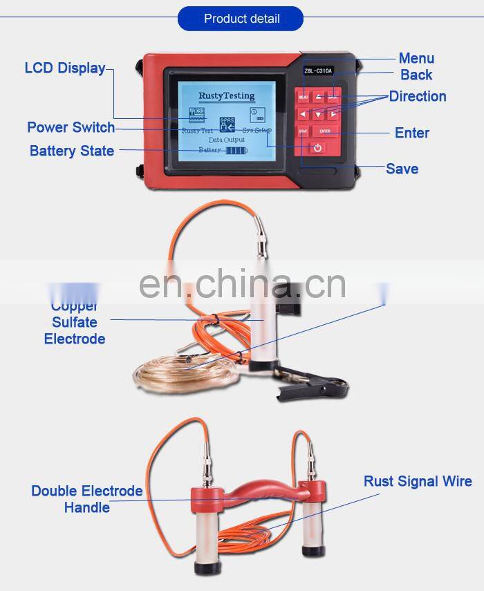 Taijia Zbl C310A Half Cell Corrosion Testing Rebar Corrosion Tester Meter Detector rebar corrosion detector