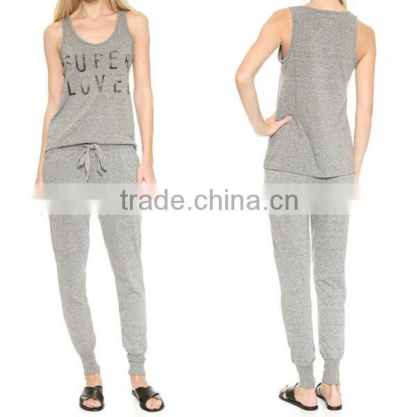 casual nightclothes wholesale tank top with trousers custom lady pajamas