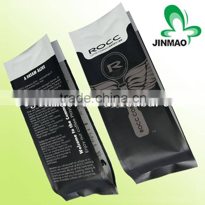 Three side flat barbecue snack bag with foil window inside