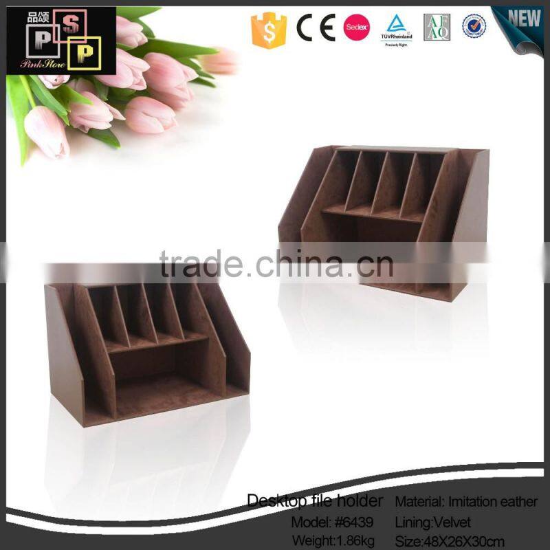 promotional fancy handmade multi-grids desktop file holder