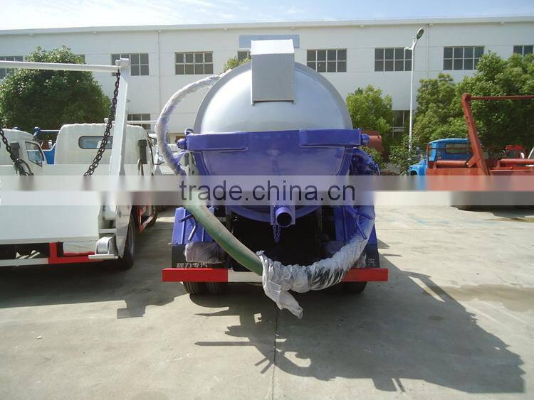 Dongfeng 4x2 sewage suction truck, 3m3 used sewage trucks