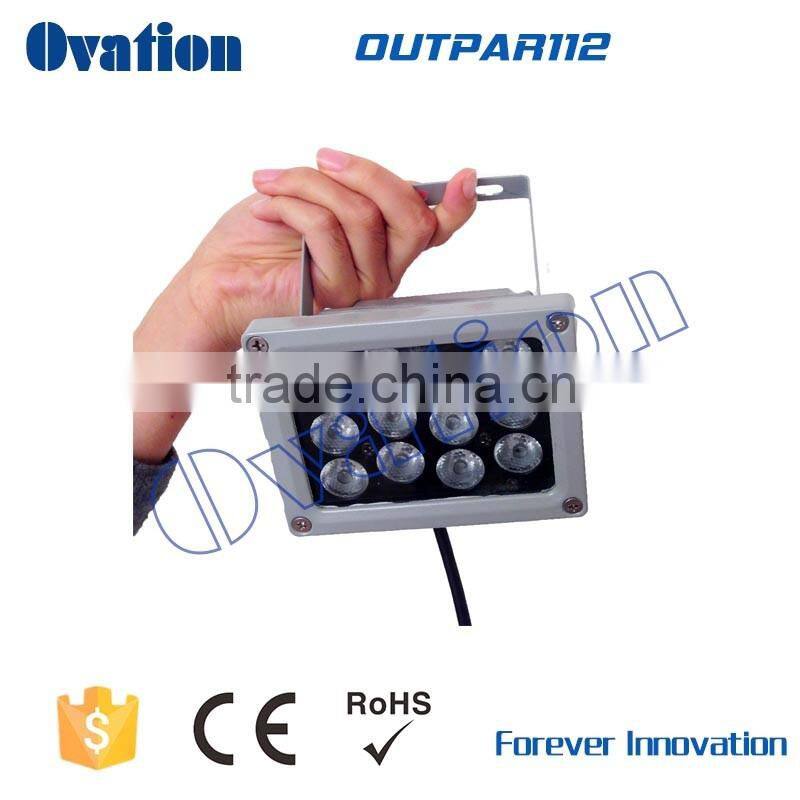 Mini pocket outdoor Led par light 12pcs Led*1w RGBW mixed colors IR remote IP65