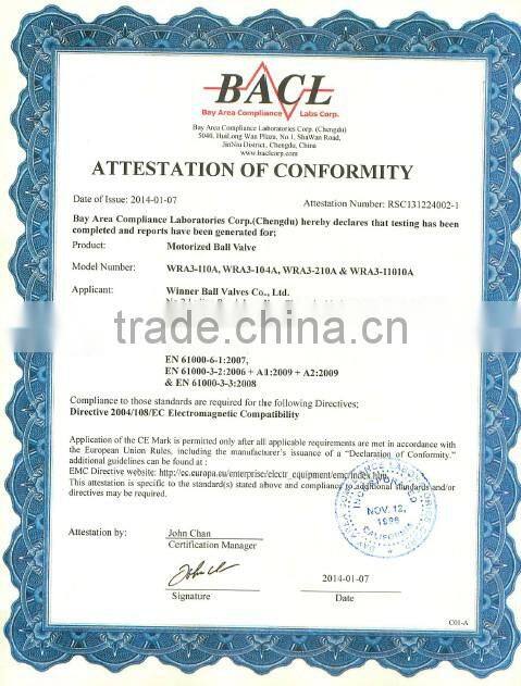 brass stepper motor ball valve with pressure regulator