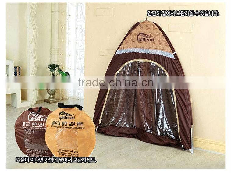 Hot selling in South Korea market keep warm indoor bed tent heating tent