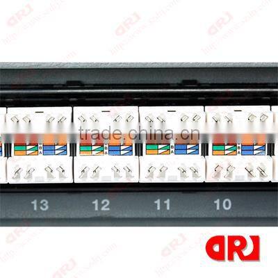 24 ports Modular design UTP CAT6 patch panel