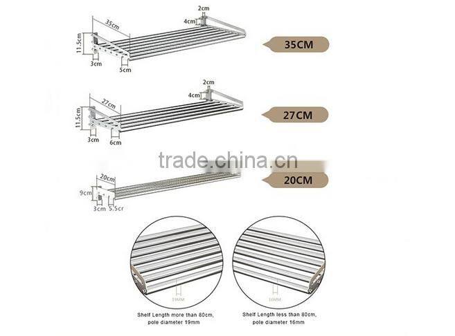 Stainless Steel Wall Mount display Rack