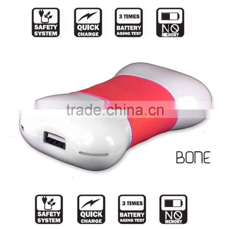 8000mah mini cartoon power bank bone shaped