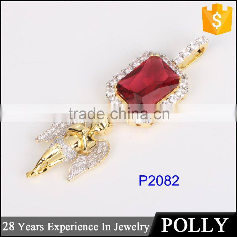 New Arrivaling 925 sterling silver angel diamond jewelry charm pendant necklace