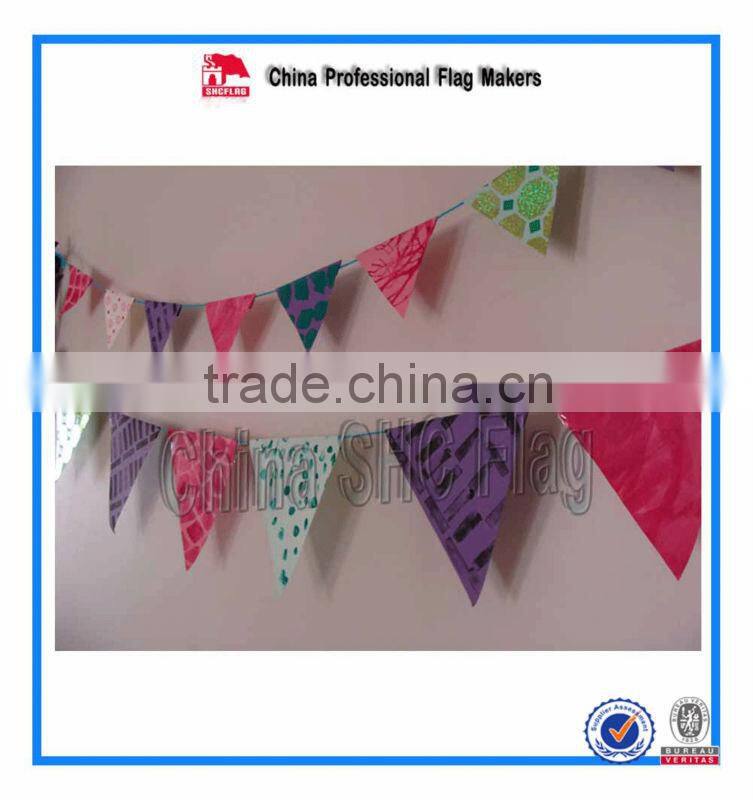 Colorful and beautiful felt pennant soccer pennants