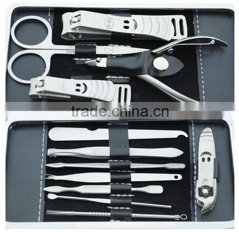 Nail Care 12 Piece Cutter Set Cuticle Clipper Manicure Pedicure Kit