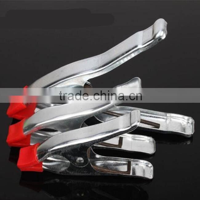 iron spring clamp with blue rubber