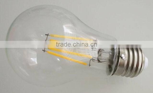 A60 E27 plastic glass led filament bulb 4W 220V - 230V