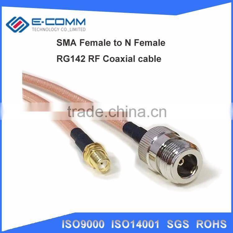 New SMA Female Jack Connector Switch N Female Jack Convertor RG142 RG316 Cable 15CM 6" Adapter