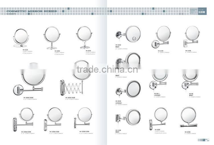 table placed makeup mirror