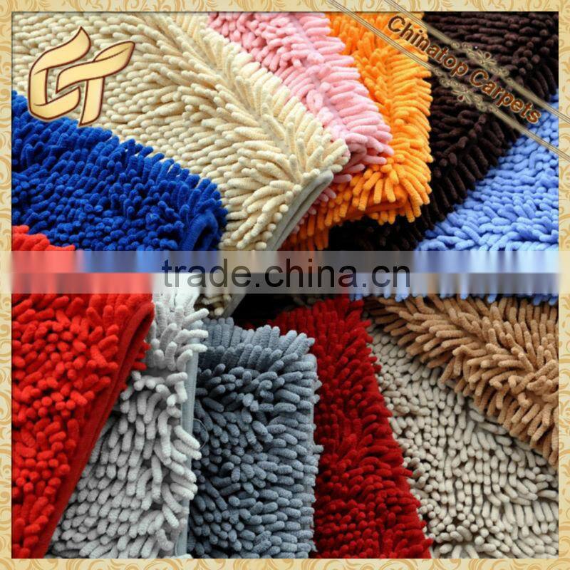 Good quality Green chenille carpet