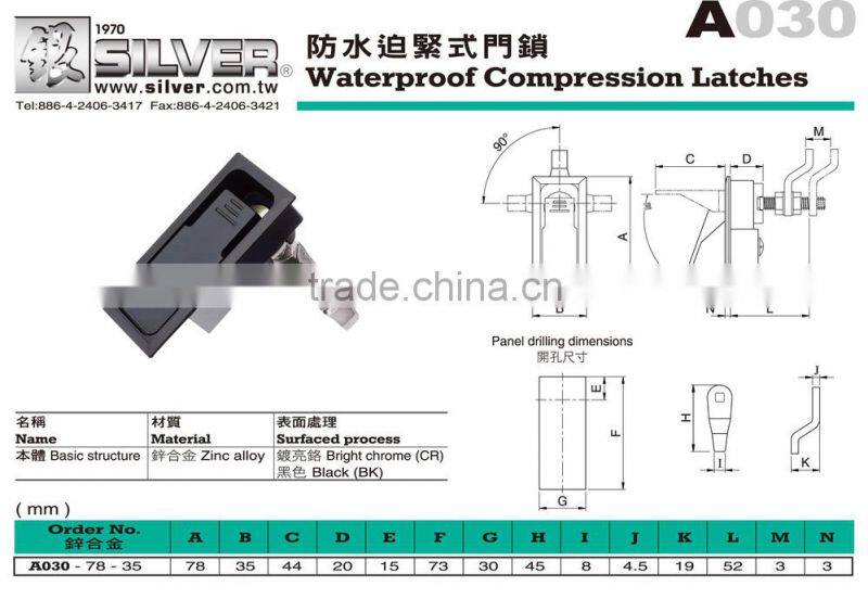 For Machinery and CNC Lathe Parts Waterproof Compression Latches