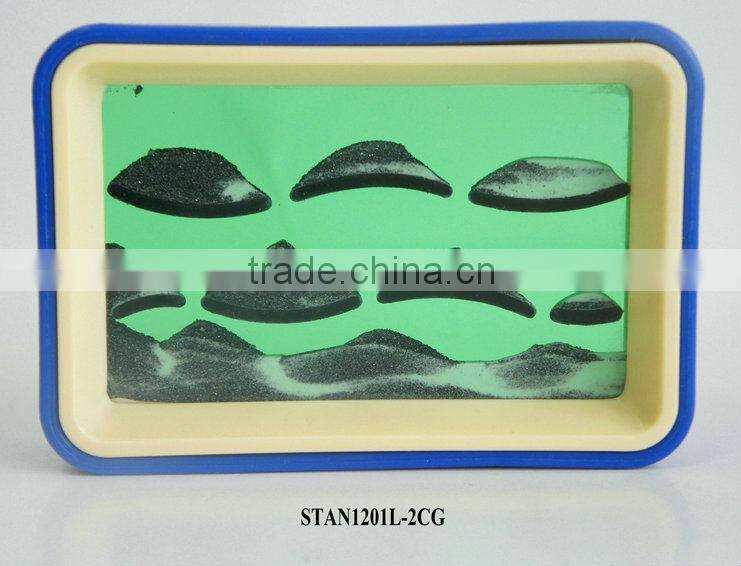 Various Colors of Flowing Sand Art Scenery