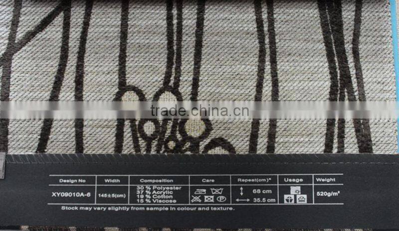 30%Polyester37%Acryllc19%Cotton15%Viscose fabric supplier