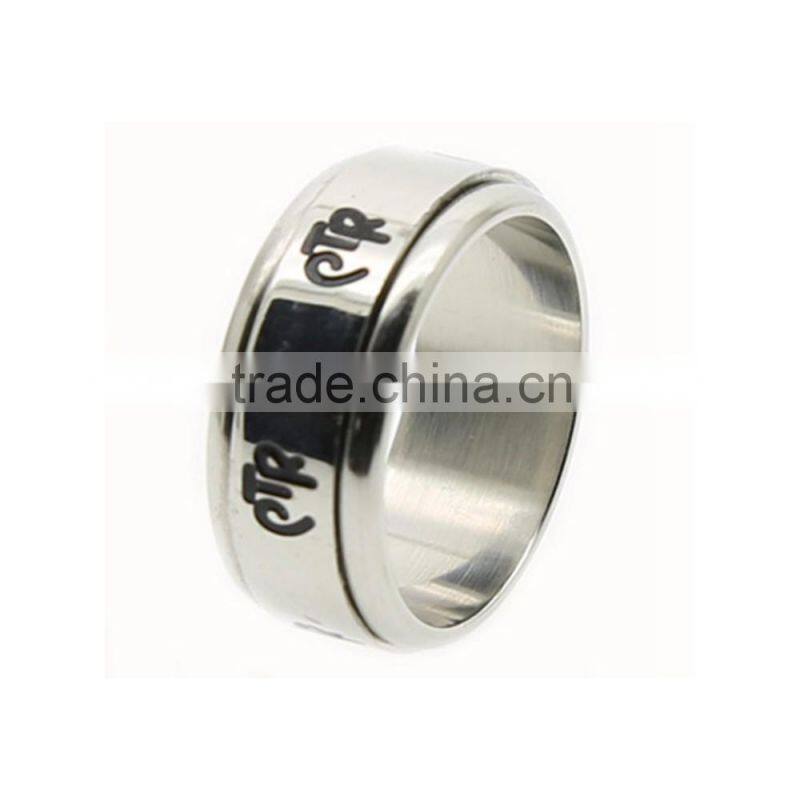Stainless Steel Spinner Finger Men Rings