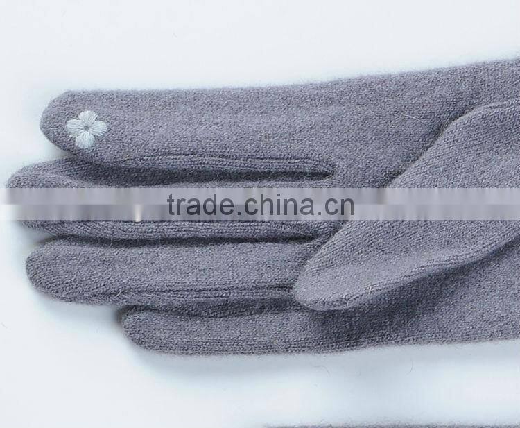 girls Wool Gloves with screen touch hand wool gloves