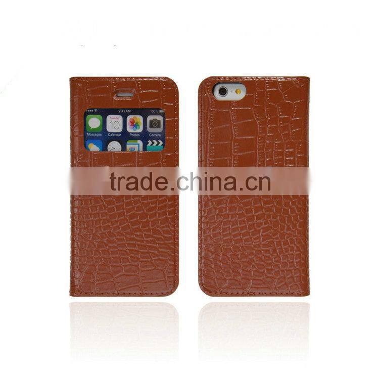 Premium PU leather case for iPhone 6 High quality mobile phone case cover