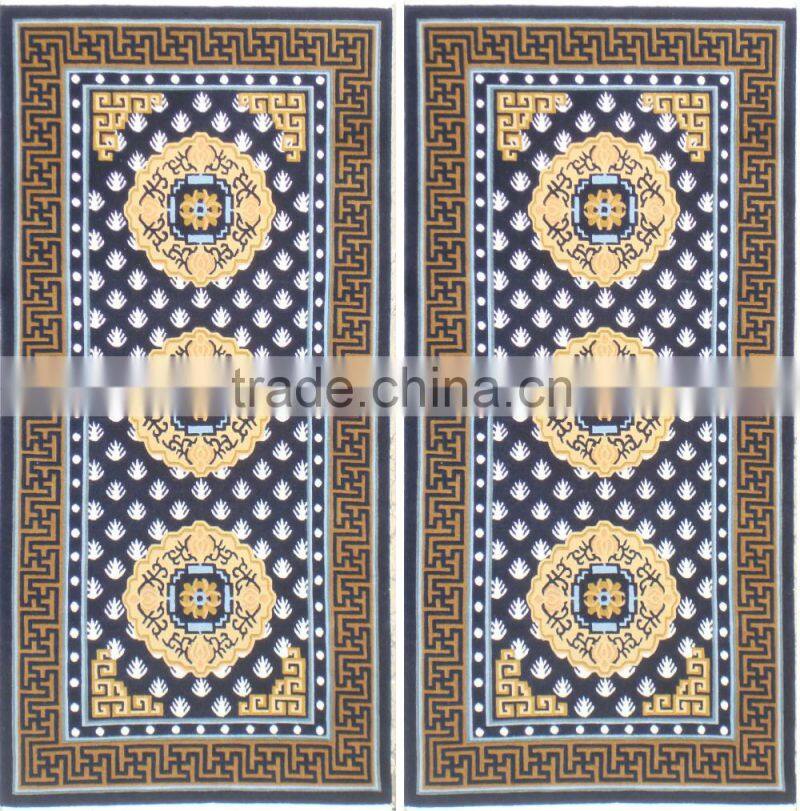 Black handkotted carpets