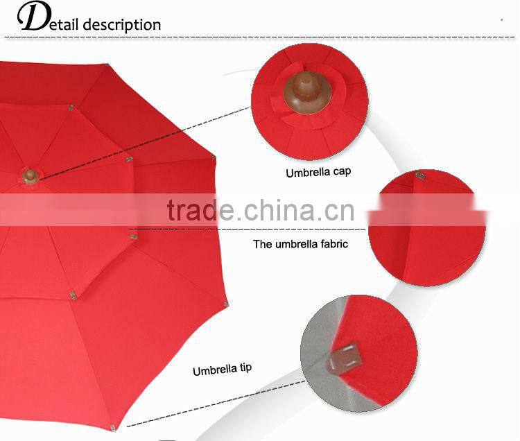240CM*8K red color luxury chair umbrella