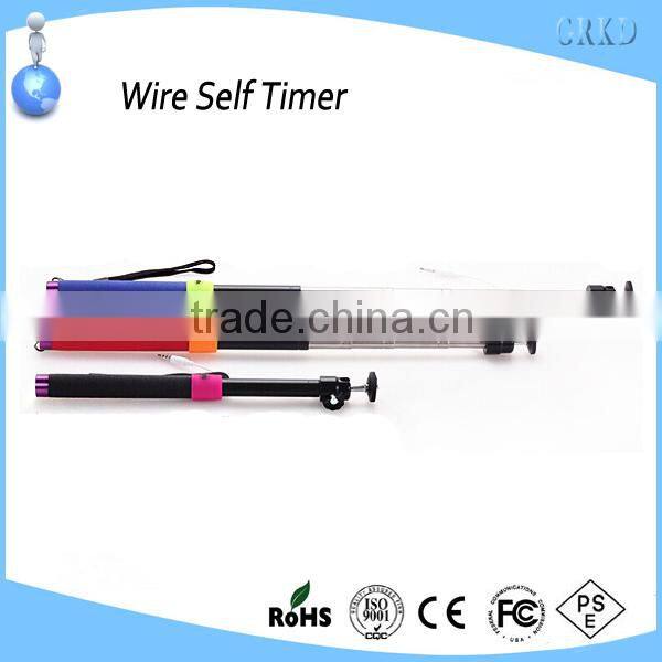 for iPhone 6 self timer wired monopod
